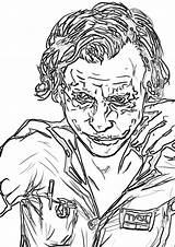 Joker Coloring Pages Print sketch template