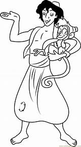 Aladdin Genie Coloringpages101 sketch template