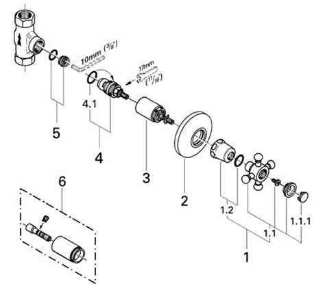 grohe     volume control valve replacement parts