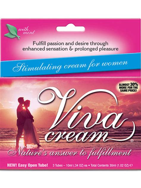 Viva Cream Female Arousal Gel 10ml 3 Tube Box Naughty But Nice