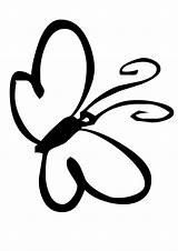 Butterfly Coloring Pages Cute sketch template