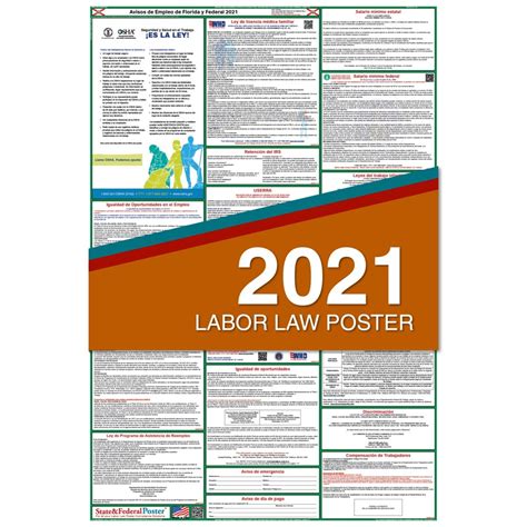 florida state  federal labor law poster spanish walmartcom