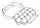 Dozen Eggs Baker Printablecolouringpages Clipground sketch template