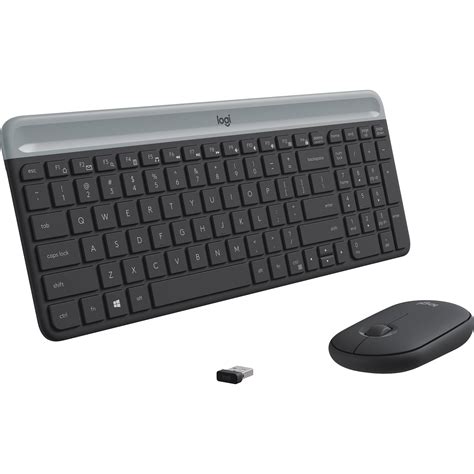 logitech mk slim wireless keyboard  mouse combo