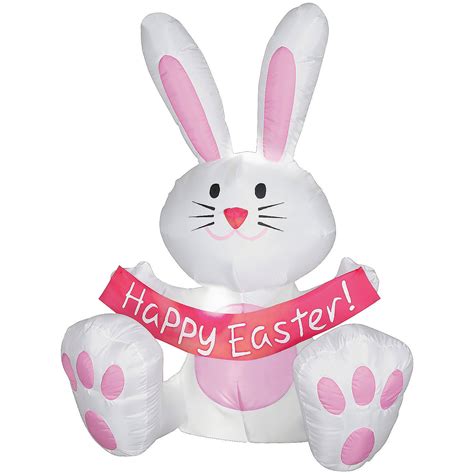 happy easter bunny airblown  home decor  piece