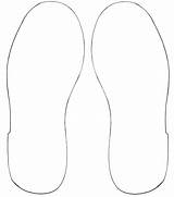 Sole Shoe Outline Clipart Template Clip Pattern sketch template