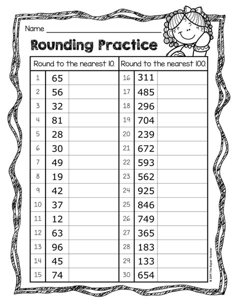 rounding practice worksheets  super teacher