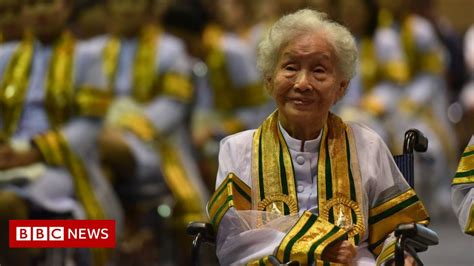 thai granny completes university degree at 91 bbc news
