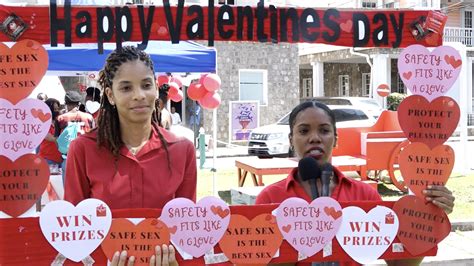 nevis health promotion unit hosts valentine s day safe sex promotion