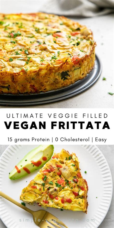vegetable vegan frittata healthy easy recipe recipe easy