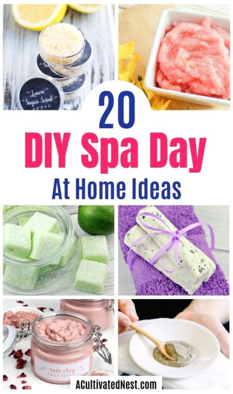 diy spa day  home ideas  cultivated nest