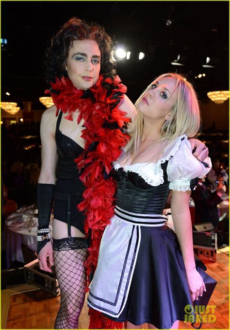 jim parsons and kaley cuoco big bang theory as rocky horror for