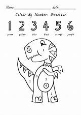Numbers Worksheets Worksheet Activityshelter Matching Dino 101activity sketch template