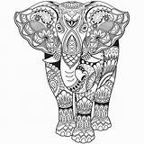 Elephant Zentangle Mandalas Adults Mandala Kaisercraft Elefant Tiere Elefantenkopf Imprimir African Diwali sketch template