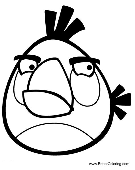 white angry bird coloring pages coloring pages