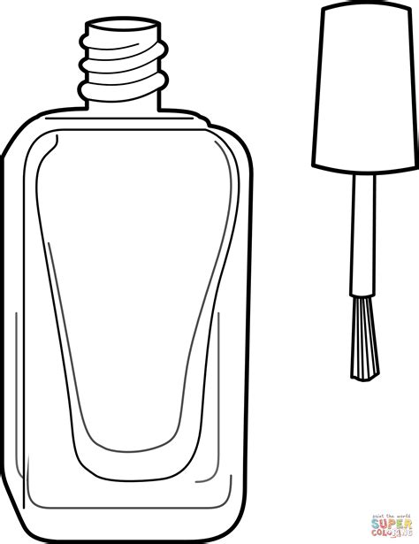 nail polish bottle coloring page  printable coloring pages