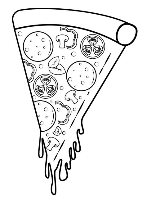 print pizza slice coloring page  print  color