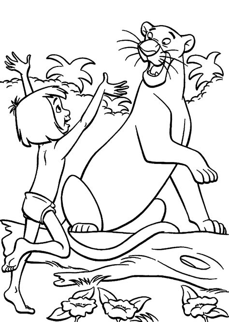 jungle book coloring pages  kids printable  coloring
