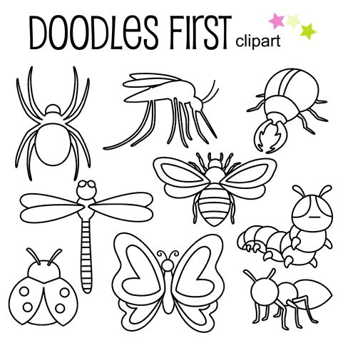 insect outline clip art   cliparts  images