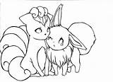 Coloring Pages Vulpix Eevee Pokemon Glaceon Deviantart Color Getcolorings Printable Cartoons Comments Coloringhome sketch template