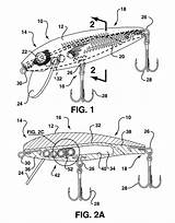 Patents Fishing Patent Drawing Lure sketch template