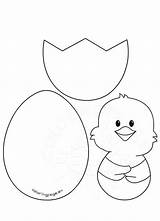 Chick Egg Easter Craft Patterns Coloring Chicken Coloringpage Eu Shell Acessar Craft2 sketch template