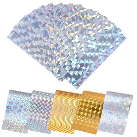 sheet shimmer holographic starry sky nail foil nail art sticker paper