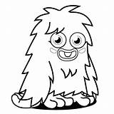 Monster Coloring Pages Printable Kids Cartoon Silly Funny Cute Moshi Color Furry Print Getcolorings Clipart Getdrawings Colorin Colorings Popular Comments sketch template