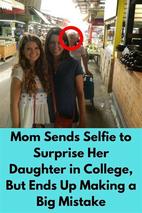 two women standing next to each other with the caption mom sends selfie