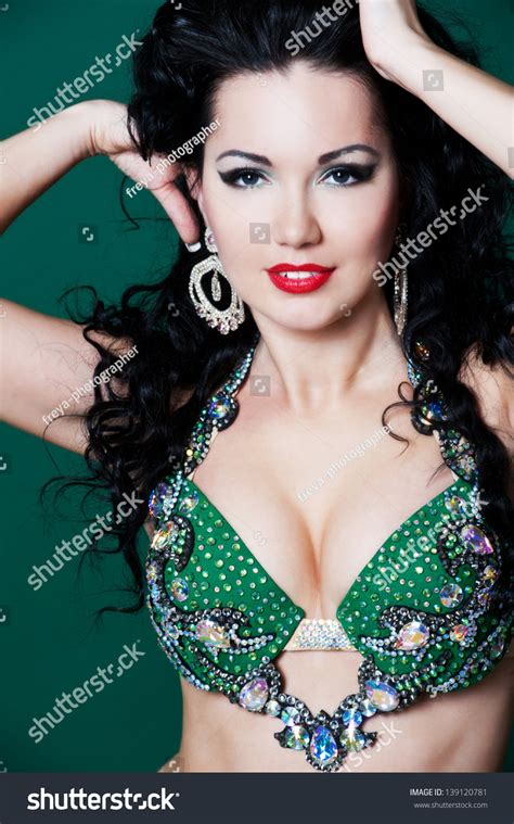 beautiful slim woman belly dancer sexy arabian turkish