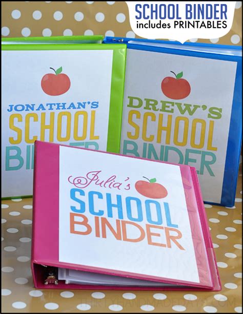 school binder printables  moms