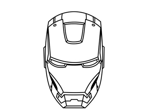 iron man mask coloring page  getcoloringscom  printable