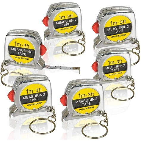 gold toy   tape measure keychains  kids  adults set   functional mini tape