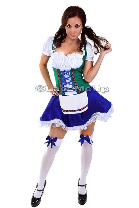 new oktoberfest german beer garden maid costume fancy
