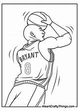 Kobe Bryant sketch template