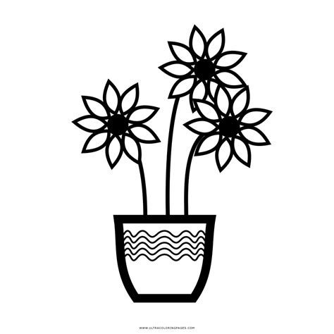 flower  vase coloring pages vase  flowers coloring page