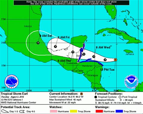 tropical storm earl forms east of belize the san pedro sun