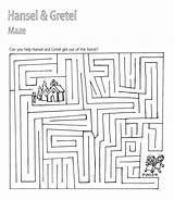 Hansel Gretel 101activity Maze sketch template