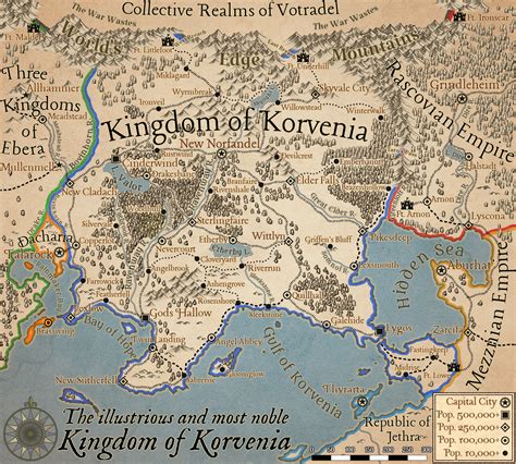 map   victoriansteampunk kingdom  korvenia meant  evoke