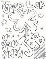 Coloring Job Good Luck Pages Getcolorings Printable Template Color sketch template