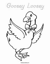 Coloring Loosey Goosey Print Ll sketch template
