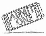 Ticket Drawing Admit Admission Istock Premium Freeimages Getty Vector Stock sketch template