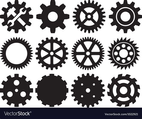 gear collection machine royalty  vector image