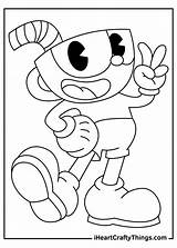 Cuphead Coloring Characters Iheartcraftythings sketch template