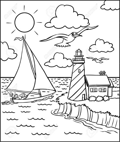 sail boat coloring pages coloring home