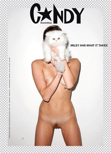 miley cyrus full frontal nude for candy magazine