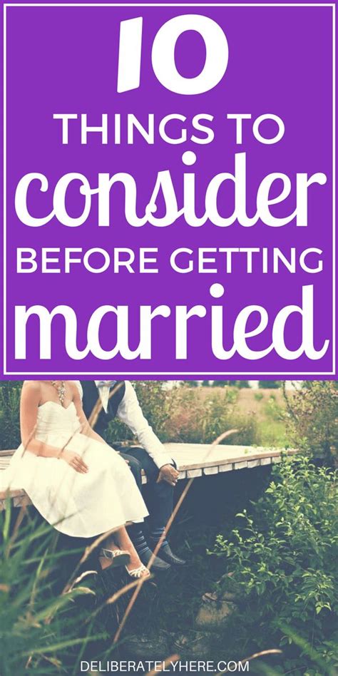 10 things you need to consider and talk about before you get married