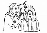Hairdresser Coloring Jobs Kb sketch template