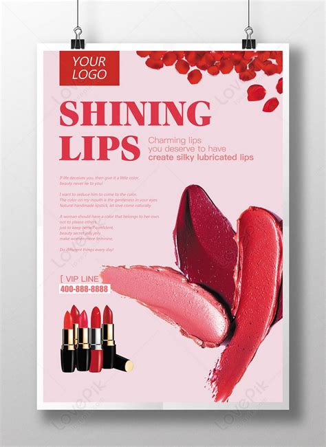 Fashion Lipstick Promotion Poster Template Image Picture Free Download