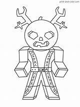 Roblox Color Print Coloring Pages Boys Games Girls sketch template